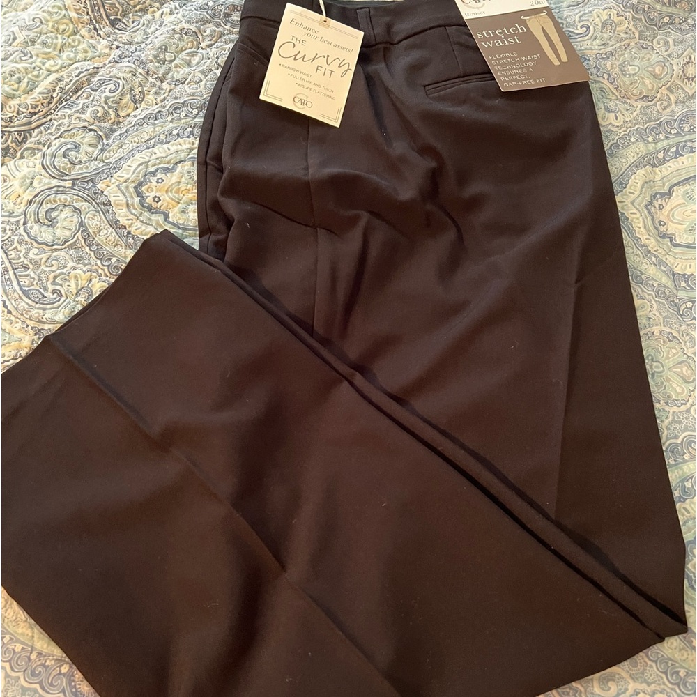 Catos plus black slacks/pants